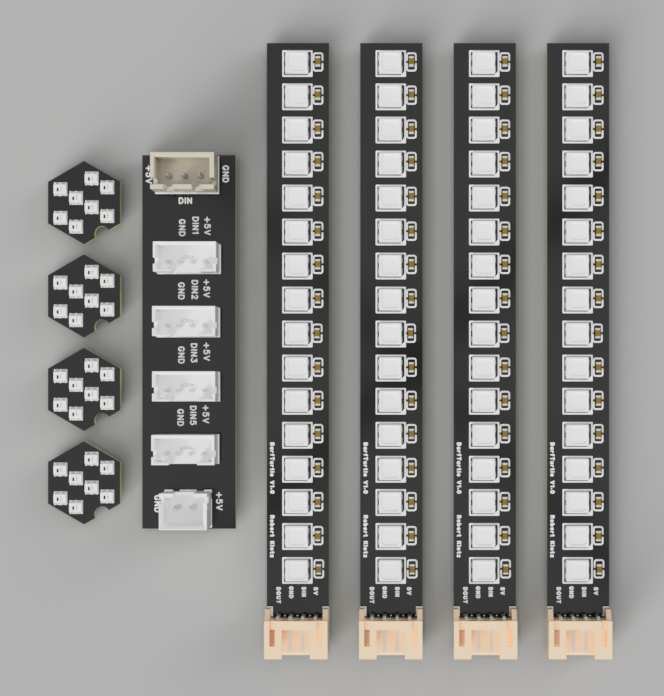 BarfTurtle RGB Corner PCBs for BoxTurtle